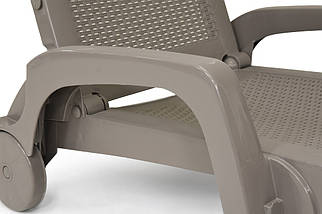 Шезлонг Bica 70x190 см бежевий