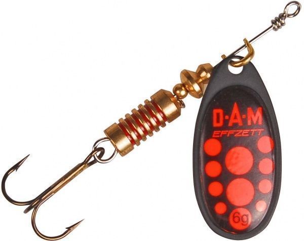 Блесна DAM Effzett Standard 10 г black red 5131104