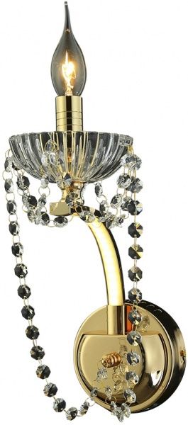 Бра WunderLicht K5310-01GD 1x60 Вт E14 золотой 