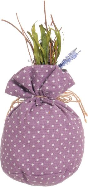 Декорация весенняя мешочек с лавандой 13х27 см D6G083A