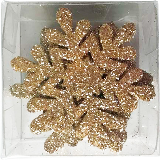 Набор новогодних декораций Снежинки 5 см EPI-E8923769-84 