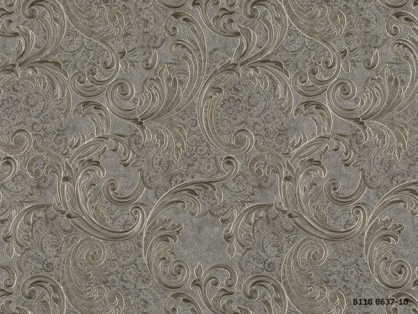 Обои виниловые горячего тиснения Славянские обои Le Grand platinum Атлант 8637-10 1,06x10,05 м 