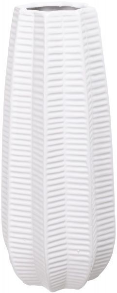 Ваза керамическая белая Carambola белая 15х15х35,5 см
