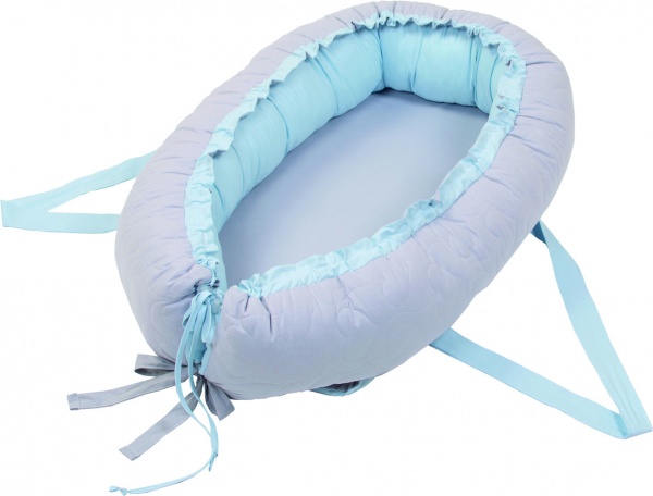 Кокон-переноска Baby Veres Lovely boy grey/blue 