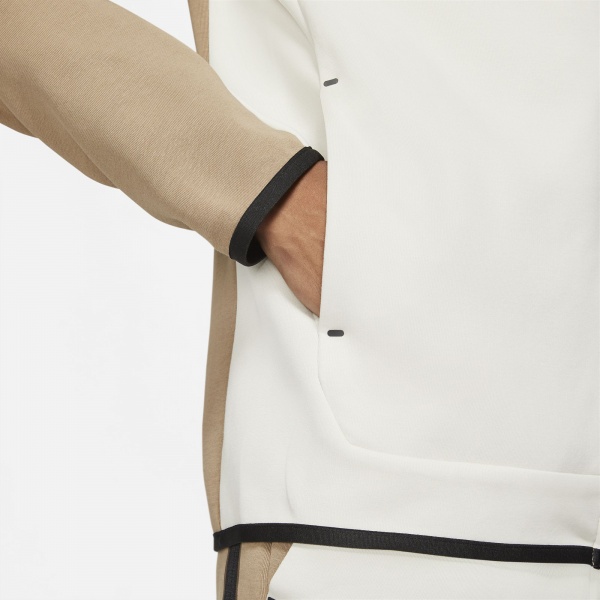 Джемпер Nike M NSW TCH FLC HOODIE FZ WR CU4489-208 р. 2XL бежевый