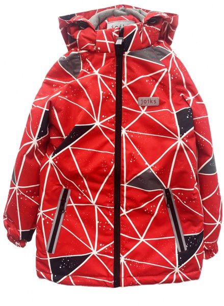 Куртка детская для мальчиков JOIKS р.128 красный EW-99/128 