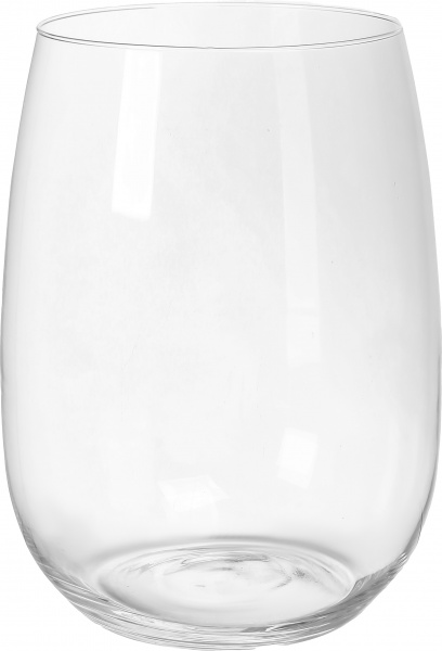 Ваза стеклянная Теамо Марина 33 см прозрачная 