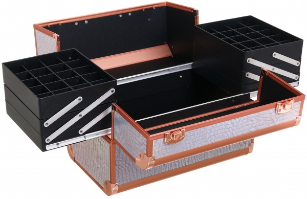 Кейс рожевий хамелеон 37х23х28 см CX2103(3 layer) рожевий хамелеон 