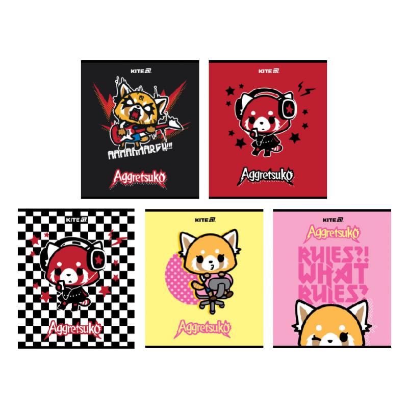 Тетрадь школьная 24 лист. клетка Aggretsuko AR25-238 KITE