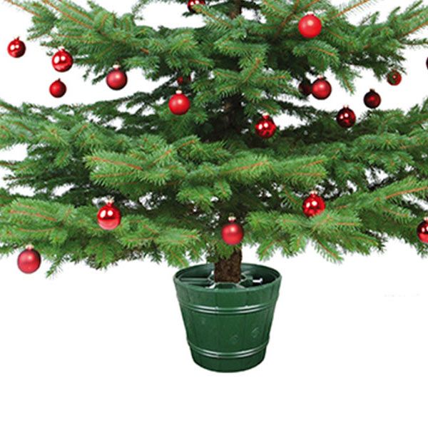 Стойка для елки Ведро зеленый 