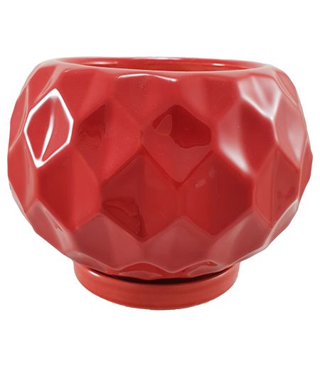 Горшок керамический Резон Калачик круглый 1,4 л красный (Р281чер) 