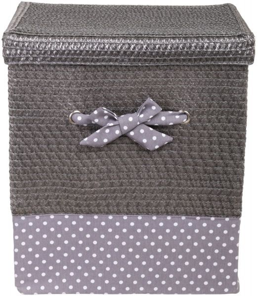 Кошик плетений з текстилем Tony Bridge Basket 43x34x50 см DSA16-6AB-1 