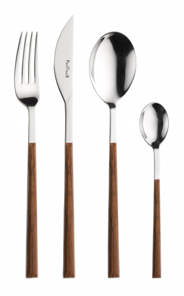 Набор столовых приборов махагон 24 предмета Sushi Queen Pinti Inox