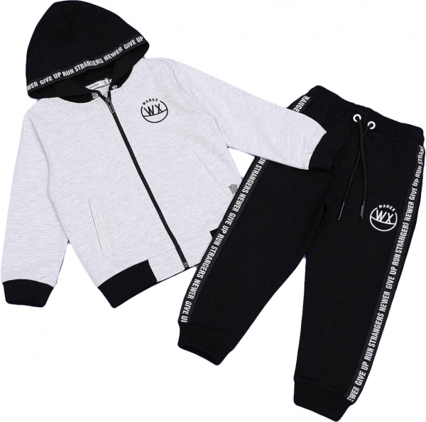 Спортивный костюм Wanex 11496 р.92 черный с серым 