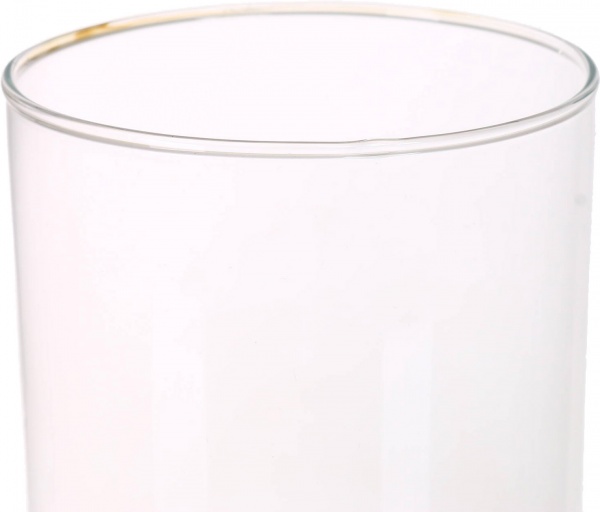 Ваза стеклянная Цилиндр прозрачная h25 d10 25 см 