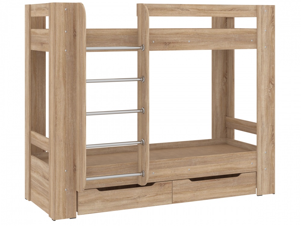 Ліжко двох'ярусне Пєхотін Дуэт-3 70x190 см дуб сонома