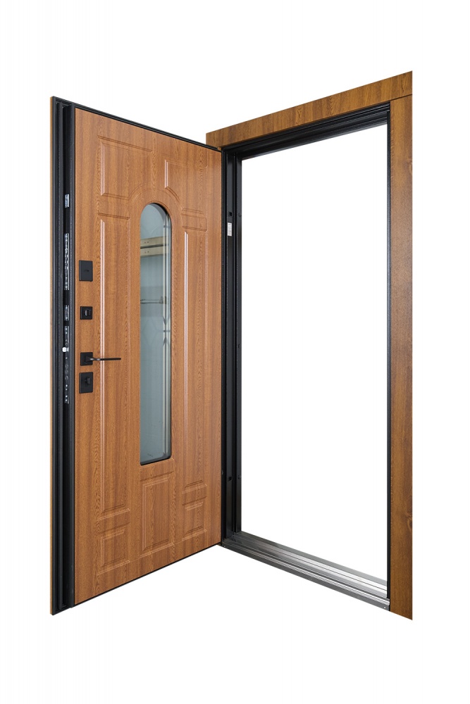 Дверь входная Abwehr MG3 (487+487)(Vс)(СПЗ)(К55) 096L(ЗД+РТ)+(ЗД) NEW дуб золотой 2050x960 мм левая