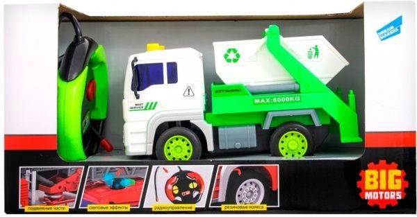 Машинка Big Motors Сміттєвоз на радіокеруванні WY1520B 1:20