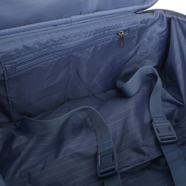 Чемодан UP! (Underprice) N1118 46x36,5x15,5 см синий с принтом 