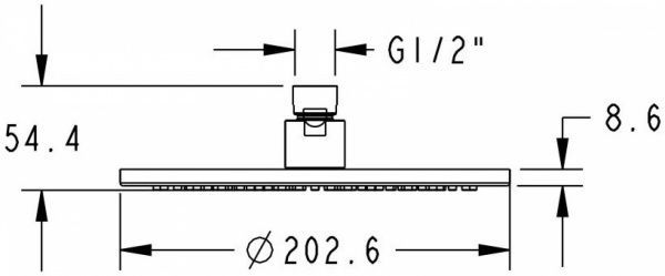 Верхній душ Aqua Rodos Rodos 004CP