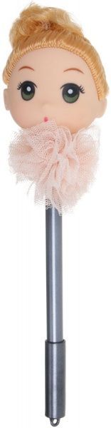 Ручка гелевая Кукла розовое платье 