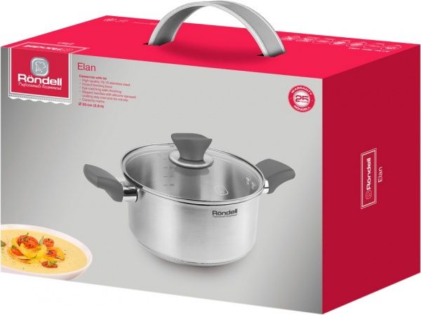 Каструля з кришкою 2,8 л RDS-1284 Elan Rondell