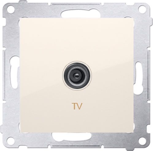 Розетка TV Simon Premium крем DAK1.01/41
