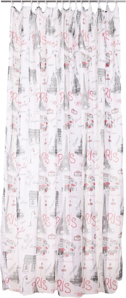 Тюль FAN PARIS-02 300х270 см черно-белая