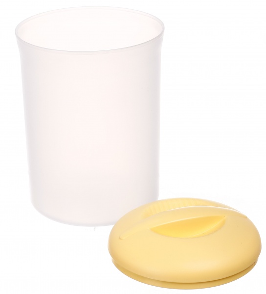 Ємність для сипучих Miami yellow 1,5 л пластик Eurogold