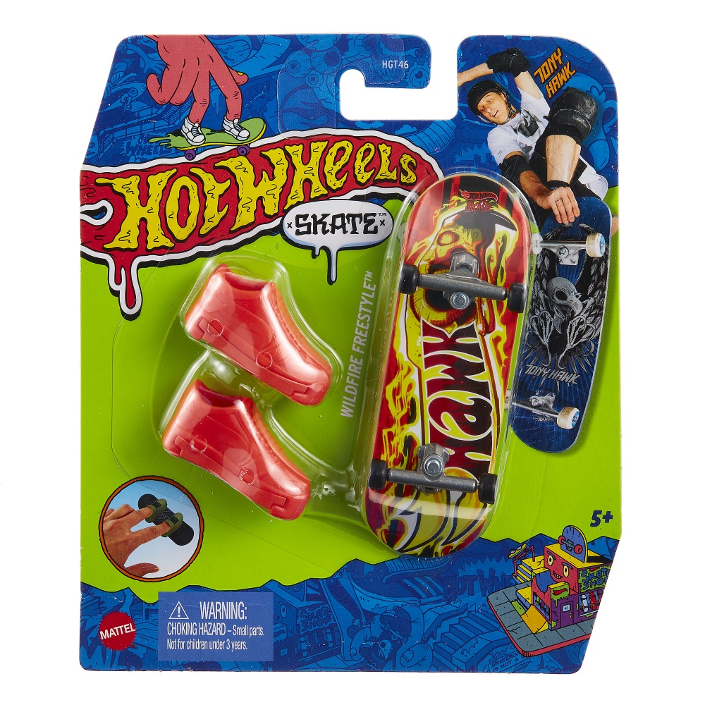 Игровой набор Hot Wheels Скейт и обувь для пальчиков (в асс.) HGT46