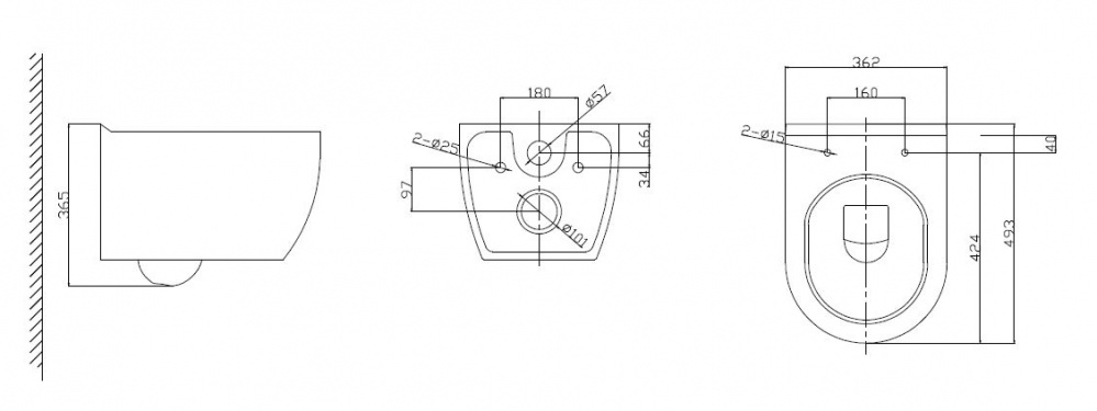 Унитаз подвесной Mixxen Richmond Tornado белый MXMD0758