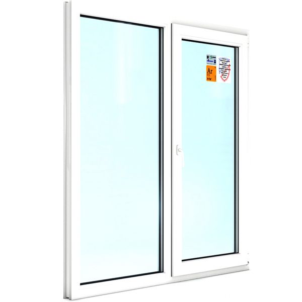 Окно поворотно-откидное REHAU ECOSOL-DESIGN 60 1400x1440 мм правое