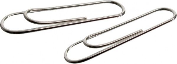 Скрепки закругленные никелированные 28 мм 100 шт. Axent