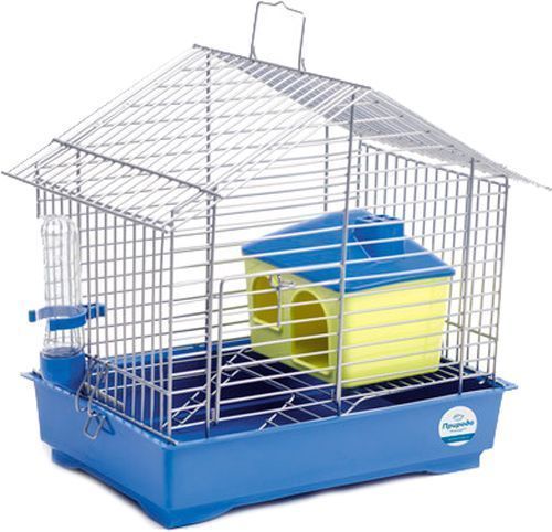 Клітка Природа Джунгарик ХРОМ з будиночком 30x20x24 см