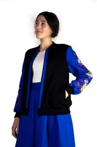 Куртка Галерея льна Стрит р. 46 васильковый 4985/46/1560