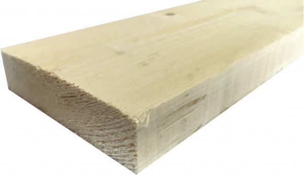Дошка ЦБМ Осмолода цільна конструкція 20х125х1500 мм смерека
