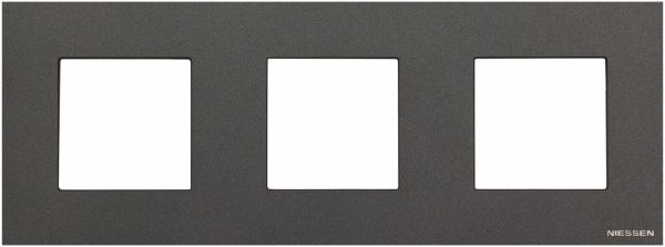 Рамка трехместная ABB ZENIT универсальная антрацит N2273 AN