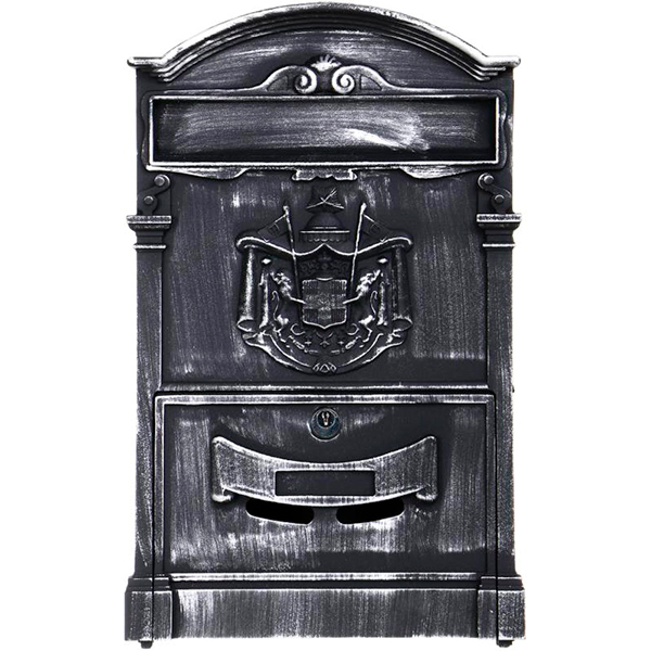 Почтовый ящик античное серебро