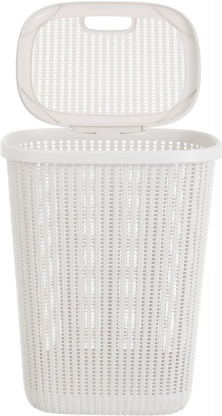 Кошик для білизни Gonpa Knitty 57 л 345х444х563 мм кремовий 
