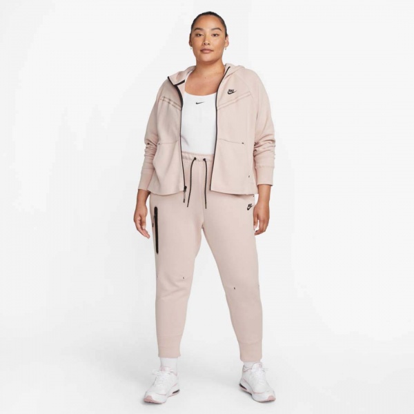 Джемпер Nike TCH FLC WR HOODY FZ PLUS DA2044-602 р. 1X рожевий