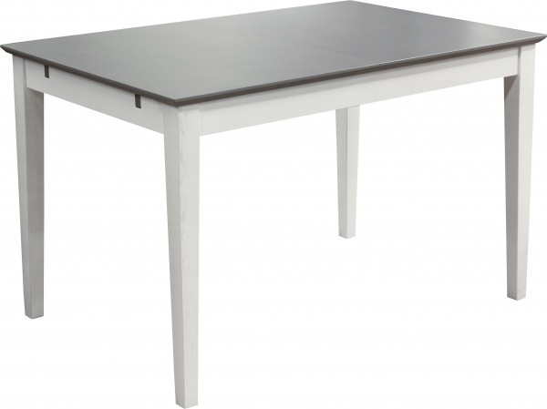 Стол Торино 1200(1600)х800 мм массив ясеня/белый 