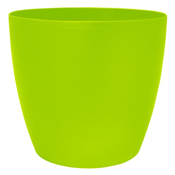 Горшок пластиковый Алеана Матильда круглый 7,6л салатовый (114095) 