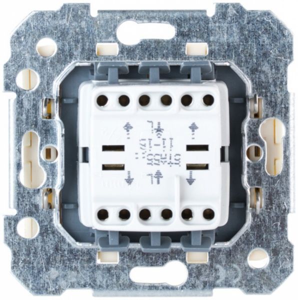 Выключатель проходной двухклавишный Siemens Iris без подсветки 16 А 250В IP20 кремовый 18510 A