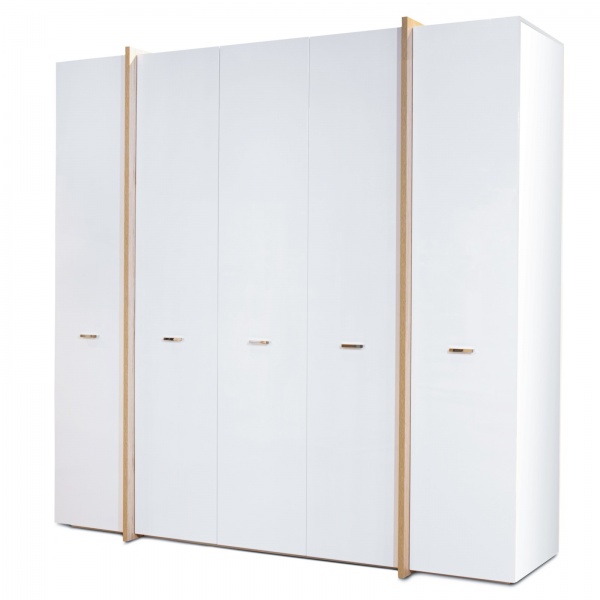 Шафа Embawood Белла лак білий/дуб сонома 