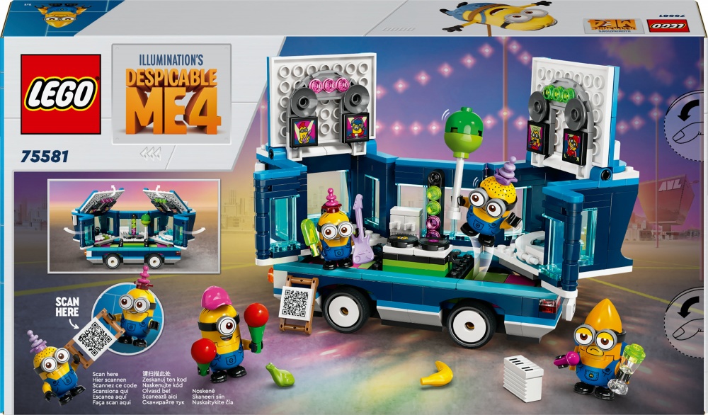 Конструктор LEGO Minions Музичний автобус для вечірок Посіпак 75581