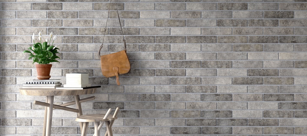 Плитка Golden Tile Brickstyle Seven Tones grey 342010 25x6 см .