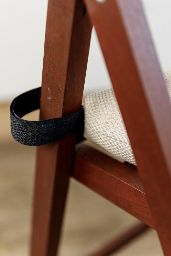 Подушка на стул 40х40 см LEON беж на липучке Прованс