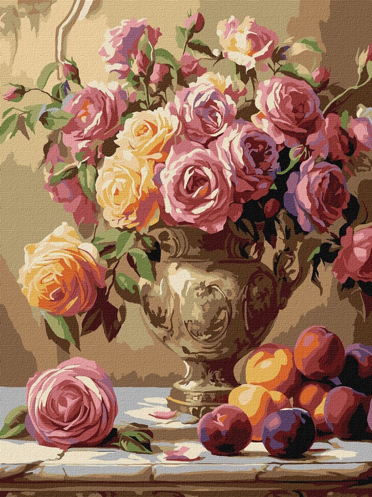 Картина по номерам Разноцветные розы ©sophiia_іllustrations Ideyka