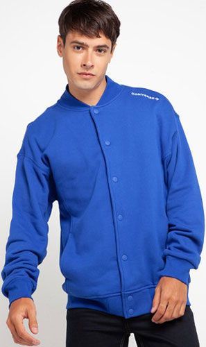 Джемпер Converse TWISTED VARSITY KNIT BOMBER 10018357-430 р. M блакитний