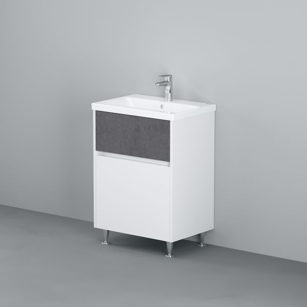 Тумба под умывальник AM.PM M91-FSX0602-WC0602BF38 GEM S 60 см с раковиной